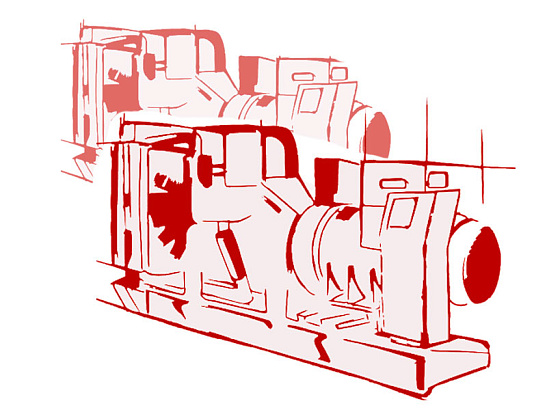 Высоковольтный энергомодуль мощностью 4000 кВт 10,5 кВ двигатель Baudouin
